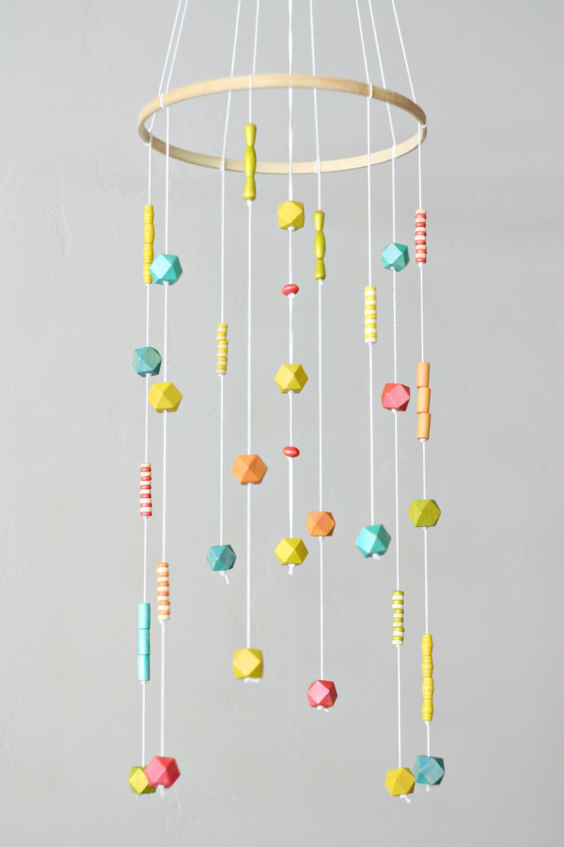 color shift beaded mobile