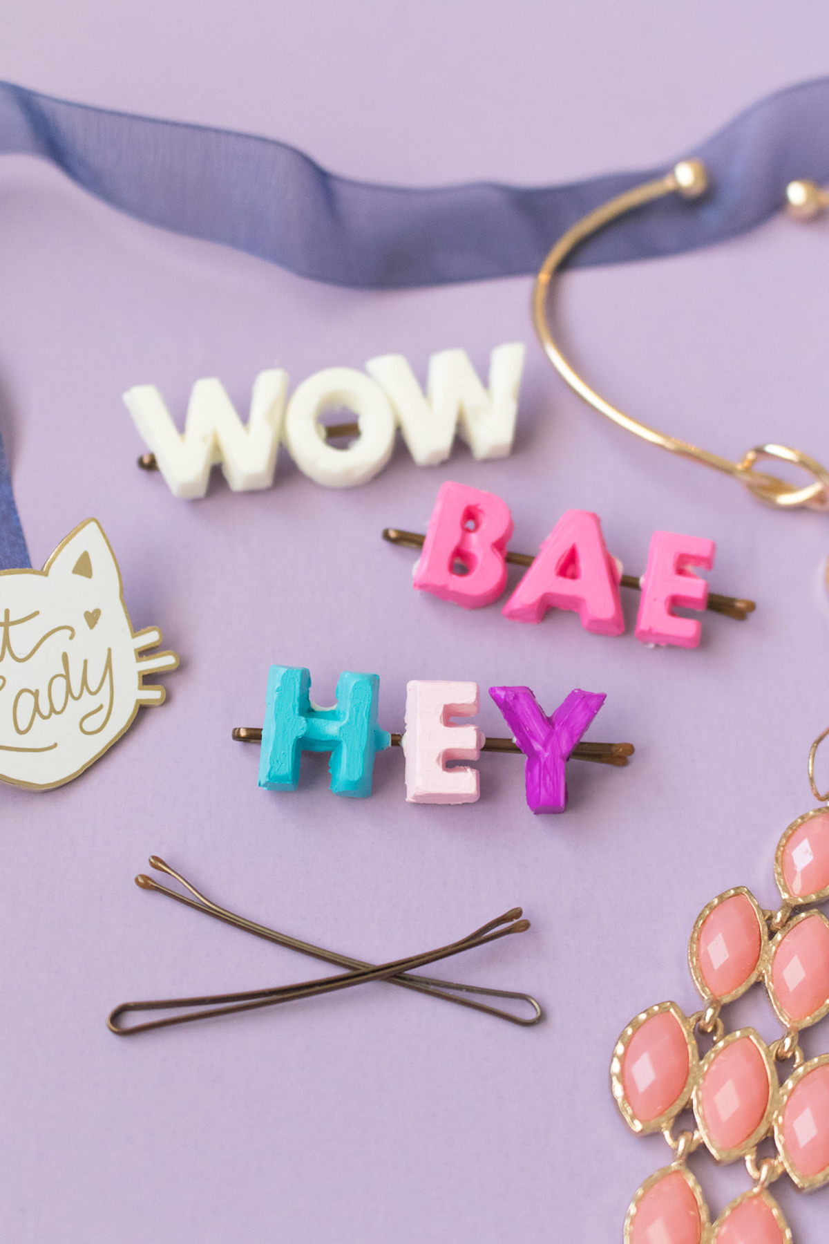 DIY hair pins