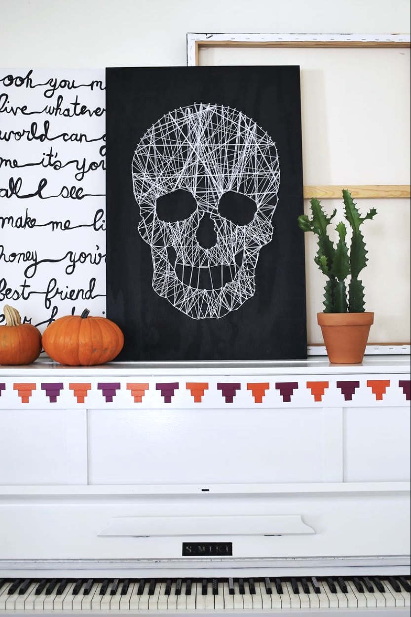 Make Your Own Skull String Art