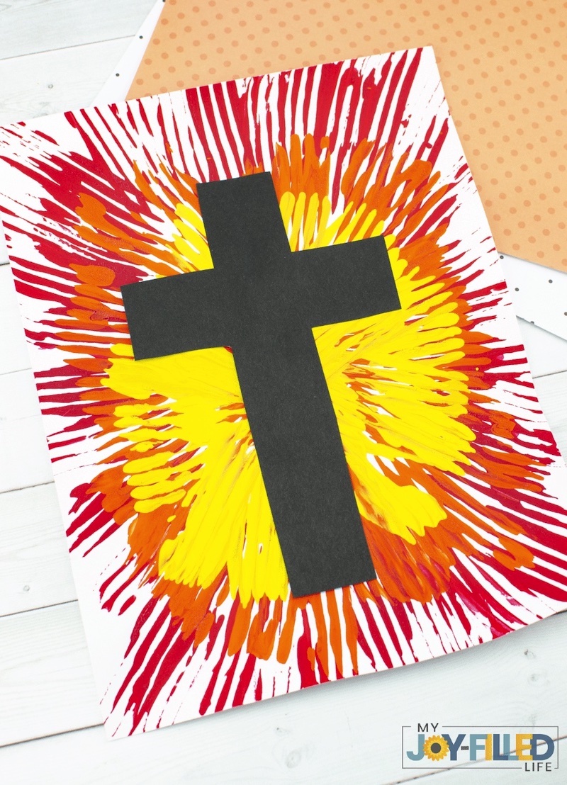 Easter Cross Painting for Kids